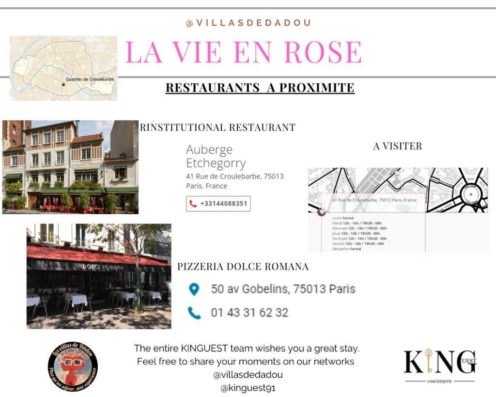 Apartamento Luxury Paris La Vie En Rose Jacuzzi Terrasse Parking Exterior foto